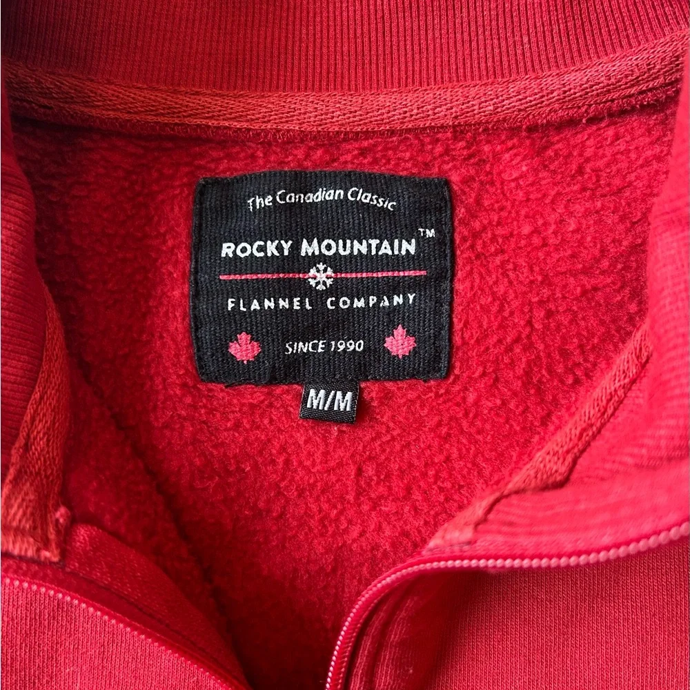 Rocky Mountain Flannel Company Full Zip Fitted Canadian Sweatshirt/Jacket Medium